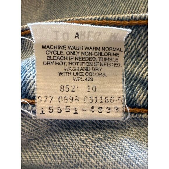 Levi’s Vintage 1998 Perfectly Distressed 550 Relaxed Fit Tapered Leg Jeans SZ10 - Picture 12 of 16